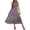 Purple, variant on One Shoulder Dresses for Women Casual Stripe Print Tunic Smocked Tiered Sundress Summer Sleeveless Layered Vacation Maxi Dress