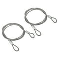thumbnail image 1 of Unique Bargains Stainless Steel Cable, 2 Pack PVC Coated 1/8' Wire Rope for Deck Railing 3.3ft, 1 of 4