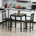 thumbnail image 4 of Gymax 5 PCS Counter-Height Dining Table Set for 4 Square Kitchen Table & 4 Bar Chairs, 4 of 10