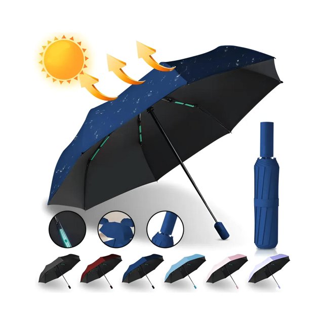Sombrilla Paraguas Automática 12k 30 cm Colores Surtidos azul marino