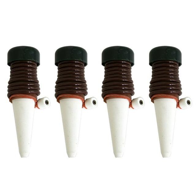4pcs Plant Self Watering Spikes Garden Plant Watering Devices Automatic Irrigation Stakes Vacation Plant Waterer for Indoor and Outdoor Potted Plants Flower Vegetables