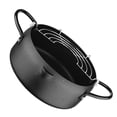thumbnail image 4 of Frying pot 1 Set  Frying Pot Japanese Style Deep Fryer Pan with Oil Drainer Rack, 4 of 7