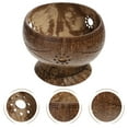 thumbnail image 5 of KAKOWELY Durable Tableware Coconut Shell Bowl for Home Use Safe and Healthy Brown Synthetic Material 1pc,5.51"X5.51"X4.33", 5 of 5