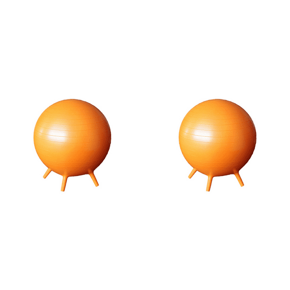 2X Active Seating Yoga Ball Chairs No Roll with Air Pump Chair for Adults Home Office Exercise Gym Workout Ball