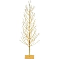 thumbnail image 1 of Vickerman 8' Gold Artificial Christmas Tree with 800 Warm White LED Lights, 1 of 1