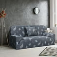 thumbnail image 5 of PiccoCasa 4 Seater Sofa Slipcover Spandex Couch Cover, X-Large Dark Gray, 5 of 7