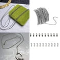 thumbnail image 4 of 32 Feet Stainless Bead Chain 2.4 mm Adjustable Pull Chain Bead, Beaded Roller Chain PCS Matching Connectors for Jewelry Making, 4 of 8