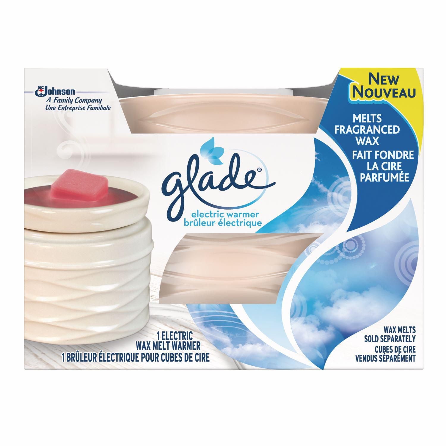 Glade® Wax Melts Air Freshener Warmer, White, 1 Warmer