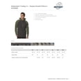 thumbnail image 2 of ITC IND40RP Men's Raglan Hooded Pullover - Charcoal Heather/ Army Heather - Large, 2 of 2