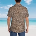 thumbnail image 3 of Lsque Leopard Print-2 pattern Hawaiian Shirt for Men, Unisex Summer Beach Casual Short Sleeve Button Down Shirts-Small, 3 of 9