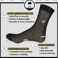thumbnail image 2 of CAILDANL 10 Pairs Mens Ultra Thin Dress Socks Silk Sheer Business Socks Soft Nylon Work Trouser Sox Mid Calf, 2 of 7