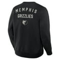thumbnail image 5 of Men's Fanatics Black Memphis Grizzlies Crossover Collection Defensive Rotation Drill Premium Pullover Sweatshirt, 5 of 5
