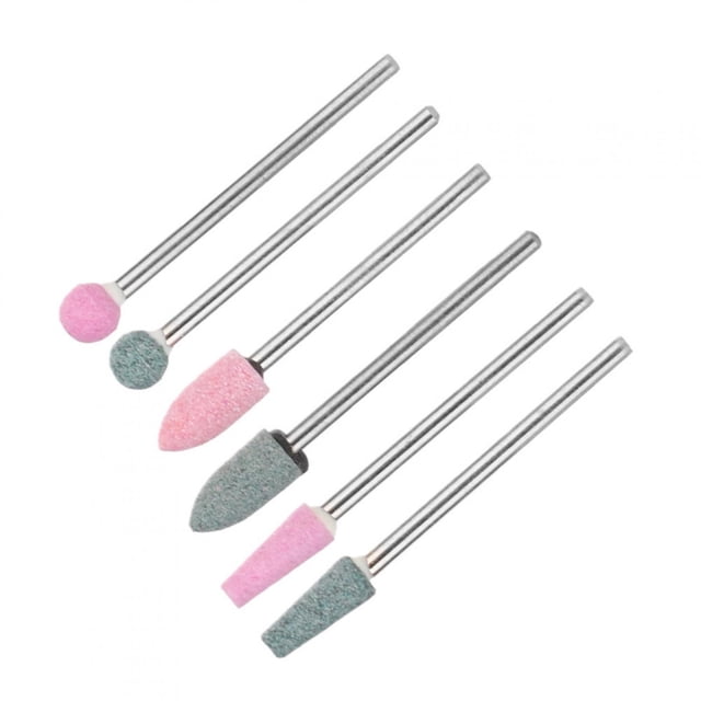 Brocas para manicura, 6 piezas de brocas para uñas, juego de brocas para uñas, brocas para uñas, diseño revolucionario