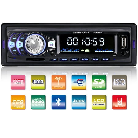 Tagital Car Stereo with Bluetooth In-Dash Single Din Car Radio, Car MP3 Player USB/SD/AUX/Wireless Remote