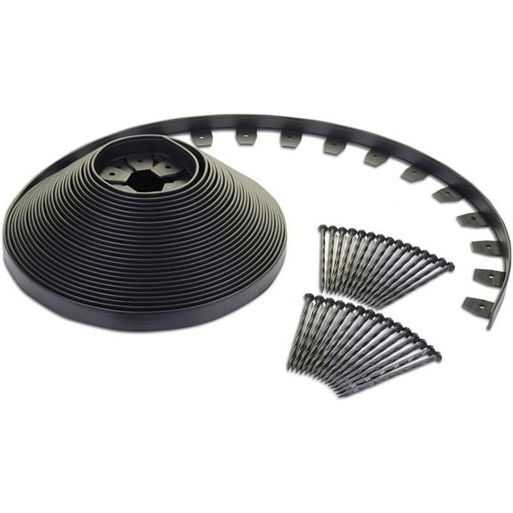EasyFlex Heavy Duty No-Dig Edging Kit - 100ft., Black