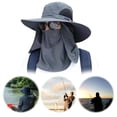 thumbnail image 2 of Pesca Sombrero para El Hombres Protección UV Senderismo Camping, 2 of 9