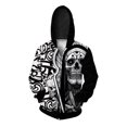 thumbnail image 2 of Sudadera con capucha y estampado de calaveras, cómoda y elegante, nueva, con cremallera, moderna y versátil, para hombre, 2 of 5