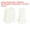 White, variant on Uxcell 25Pack Plastic Flat Bell End Stoppers, Cord Ends Lock with Lid for Clothes Backpack Drawstring, White