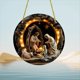 thumbnail image 5 of Letrero Navideño de Madera con Escena Navideña de Jesús, Adorno Navideño Redondo en Relieve 2D para Iglesia, 5 of 8