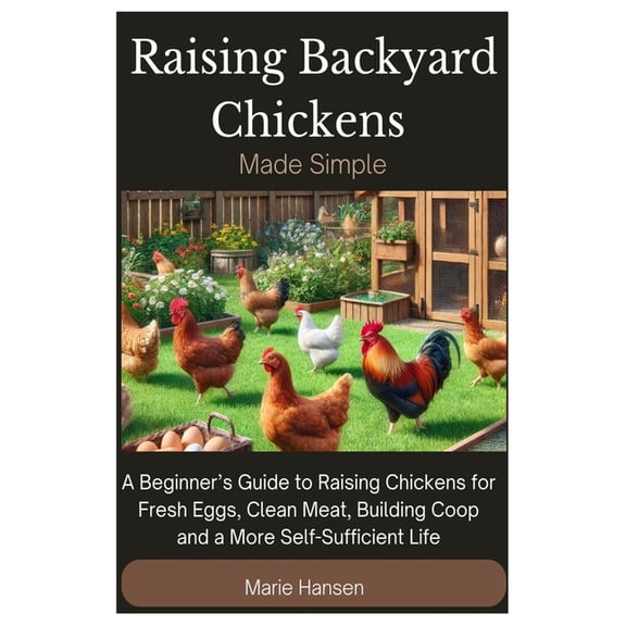Raising Backyard Chickens Made Simple: A Beginner's Guide to Raising Chickens for Fresh Eggs, Clean Meat, Building Coop , (Paperback)