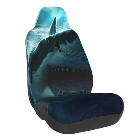 Coaee Undersea Shark for Front Car Seat Covers Automotive Seat Covers for Most Cars SUVs and Trucks