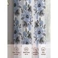 thumbnail image 5 of Spring Floral Sheer Curtains 2 Panels Set Watercolor Black Purple Flowers Rustic Farmhouse Sheer Window Curtains Light Filtering Rod Pocket Voile Drapes for Bedroom Living Room 52"X96", 5 of 8