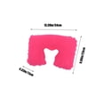 thumbnail image 3 of Almohada inflable para el cuello de viaje en aviones y acampada - Soporte cervical portátil en forma de U con funda de terciopelo suave, 3 of 6
