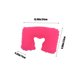 thumbnail image 3 of Almohada inflable para el cuello de viaje en aviones y acampada - Soporte cervical portátil en forma de U con funda de terciopelo suave, 3 of 6