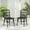 Black+Gery, variant on 2pcs Outdoor Seating Chairs - Fashionable For Garden Strong Iron Structure, Handcrafted , 400lbs Load Capacity, Grey Patio Lounge Look Backyard Construction, Woven