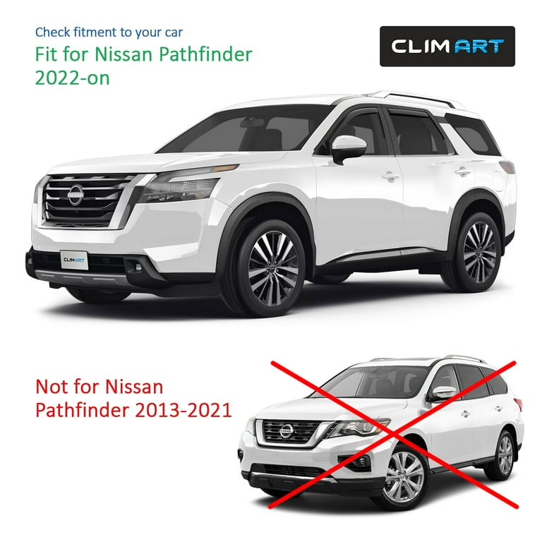 CLIM ART in Channel Incredibly Durable Rain Guards for Nissan