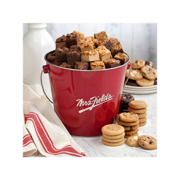 Mrs. Fields Nibblers Cookie and Brownie Heritage Pail Variety Pack (ST21EVBUND011)