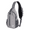 Light Gray, variant on WATERFLY Sling Bag Crossbody Shoulder Bag Lightweight Travel Hiking Men Women-Black