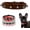 Brown, variant on Mumup Spiked Puppy Dog Collar Soft Pu Leather Mushrooms Rivet Spike Stud Studded Cat Collars Adjustable for Girl Boy Pet Kitten
