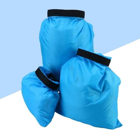 YSNOOWE 3.5L Dry Bags Waterproof Kayak Sky Blue Double Stitched Seams 3Pcs