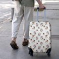 thumbnail image 3 of White Cow Scarf Pattern Luggage Cover Fashion Suitcase Cover Baggage Covers Fit 25-28 Inch Luggage (Go Travel), 3 of 5