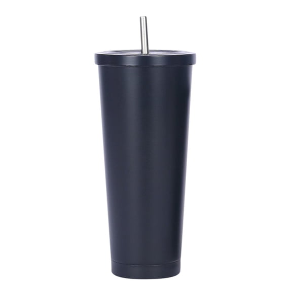 Djunllk 25oz Coffee Tumbler with Straw Portable Insulated Stainless Steel Coffee Cup