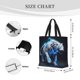 thumbnail image 3 of Balery Futuristic Blue Light White Tiger Bolsa de Mano para Mujeres con Cremallera, Bolsa de Gimnasio con Compartimentos, Bolsa para Laptop, Bolsa para Trabajo, 3 of 7