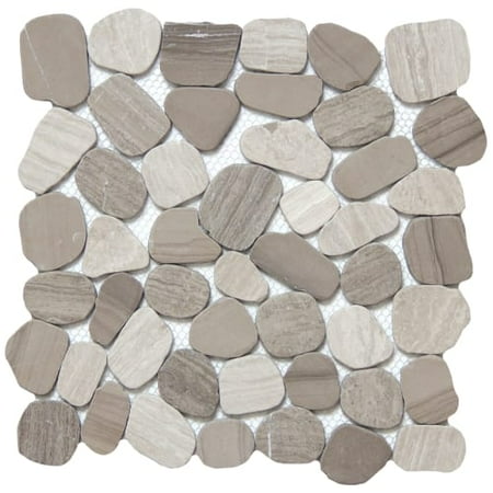 - Emser Tile M05CULT1212MOH Cultura - Pebble Mosaic Floor and Wall Tile - Textured