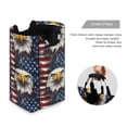 thumbnail image 3 of Yayeee Freestanding Laundry Hamper with Handle Collapsible Large Storage Basket for Clothes, Eagle Flag Pattern, 3 of 7