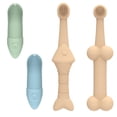 thumbnail image 1 of Kit Cepillos Dentales Mascotas Pack 4 Unidades Cerdas Suaves para Cuidado Bucal, 1 of 7