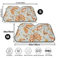 thumbnail image 3 of Balery Retro Floral Butterfly Windshield Sun Shade, Car Front Window Sunshade Cover ,Automotive Interior Portected Blocks Uv Rays For Car Pickup Truck Suv Accessories- Medium, 3 of 7