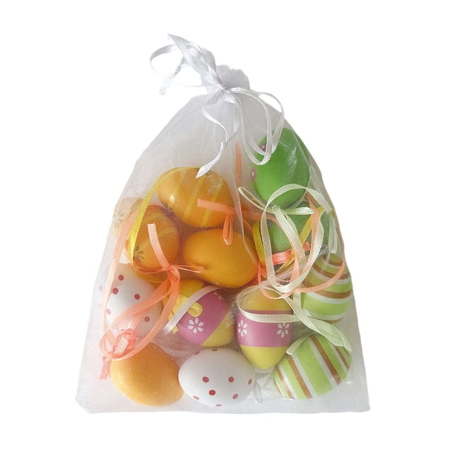 12 Pack Easter Speckled Eggs Decorations, Easter Basket Fillers, Party Table Setting, DIY Craft Eggs for Kids, Plastic Easter Eggs for Tree Hanging, Spring Holiday Home D