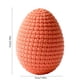 thumbnail image 3 of Decoración de huevo de Pascua tejida a mano con espuma de ganchillo, forma ovalada suave y texturada, hecha a mano, para cestas, mesas y hogar., 3 of 6