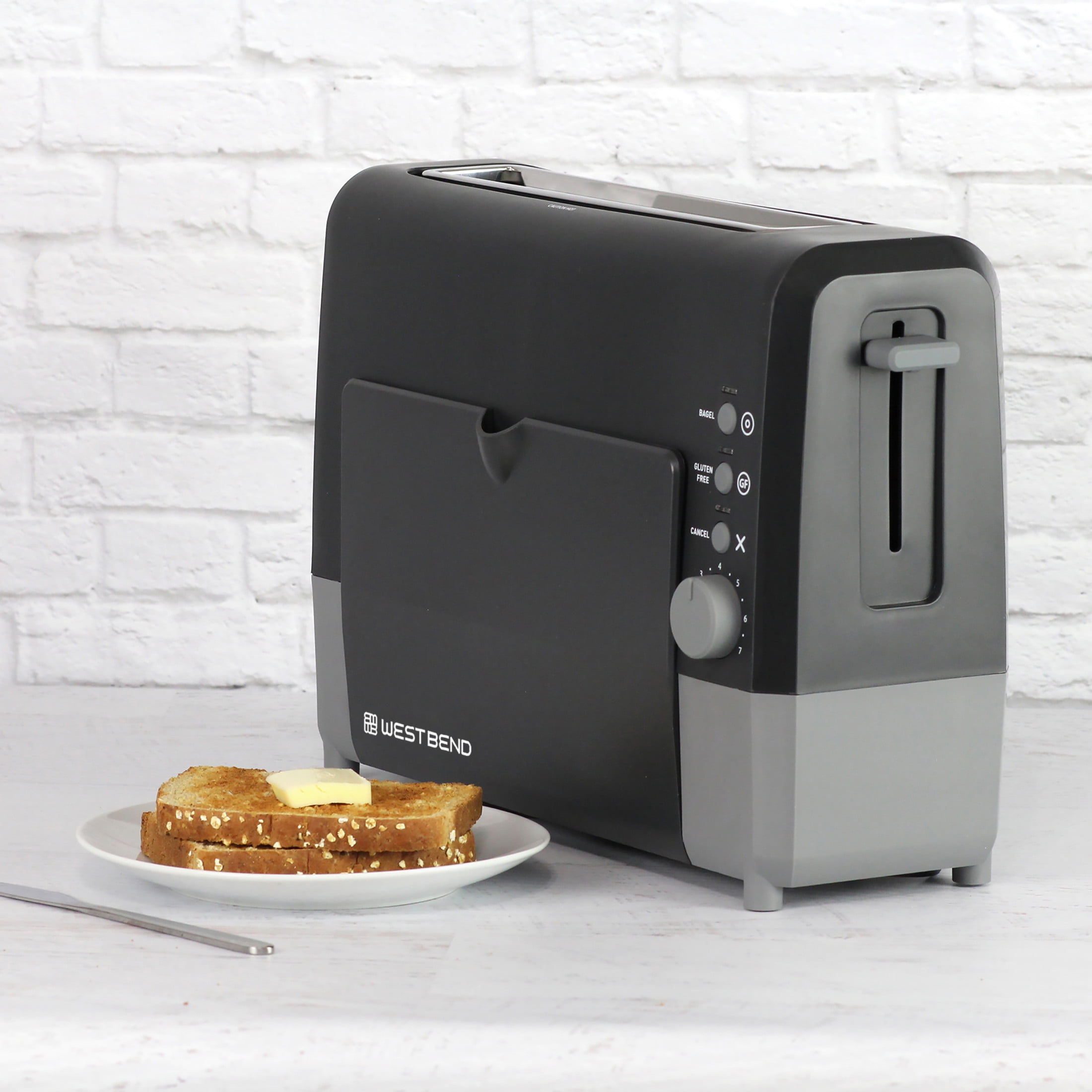 West Bend Electric 77224 Quick Serve Wide-Slot Toaster, 2-Slice