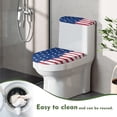 thumbnail image 5 of HELLHERO American flag Toilet Cover & Elastic Edge Toilet Bowl Cover for Toilet, Elastic Fabric, Machine Washable, 5 of 6