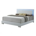 thumbnail image 4 of Felicity 4-piece Queen Bedroom Set with LED Headboard Glossy White, 4 of 6