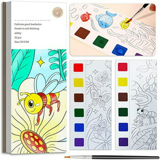 Air Blow Water Coloring Books for Toddlers, Water Painting Book for Toddlers, P
