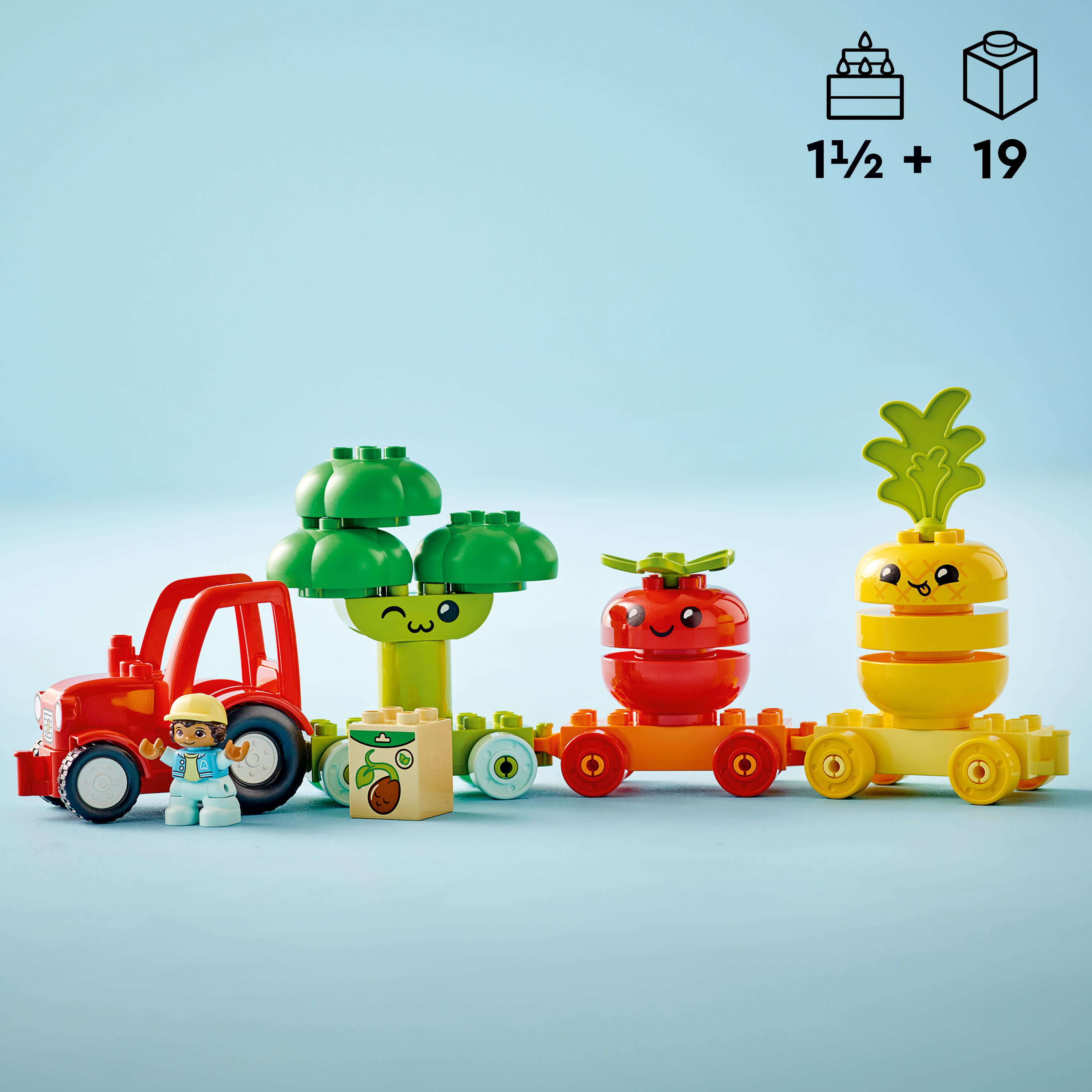 LEGO DUPLO My First Fruit and Vegetable Tractor Toy