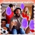 thumbnail image 3 of QZS Portable PomPoms,Set of 15 Party Dress Cheerleading Gifts,Cheer Gifts Party Set,Purple Dance Costume for Graduation Noise Makers, 3 of 6
