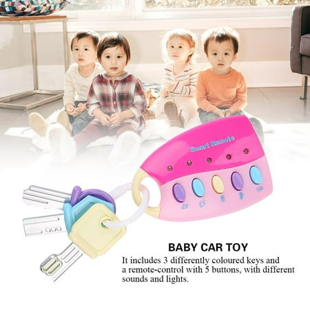Domqga Jouet De Bebe Smart Key Remote Control Voiture Controle Musical Jouer A Faire Semblant Pour Les Jouets De L Education Des Enfants Jouet Bebe Voiture A Distance Jouet Pour Bebe Walmart